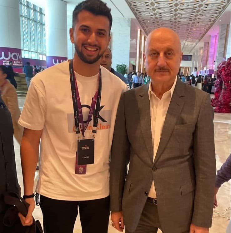 With Anupam Kher